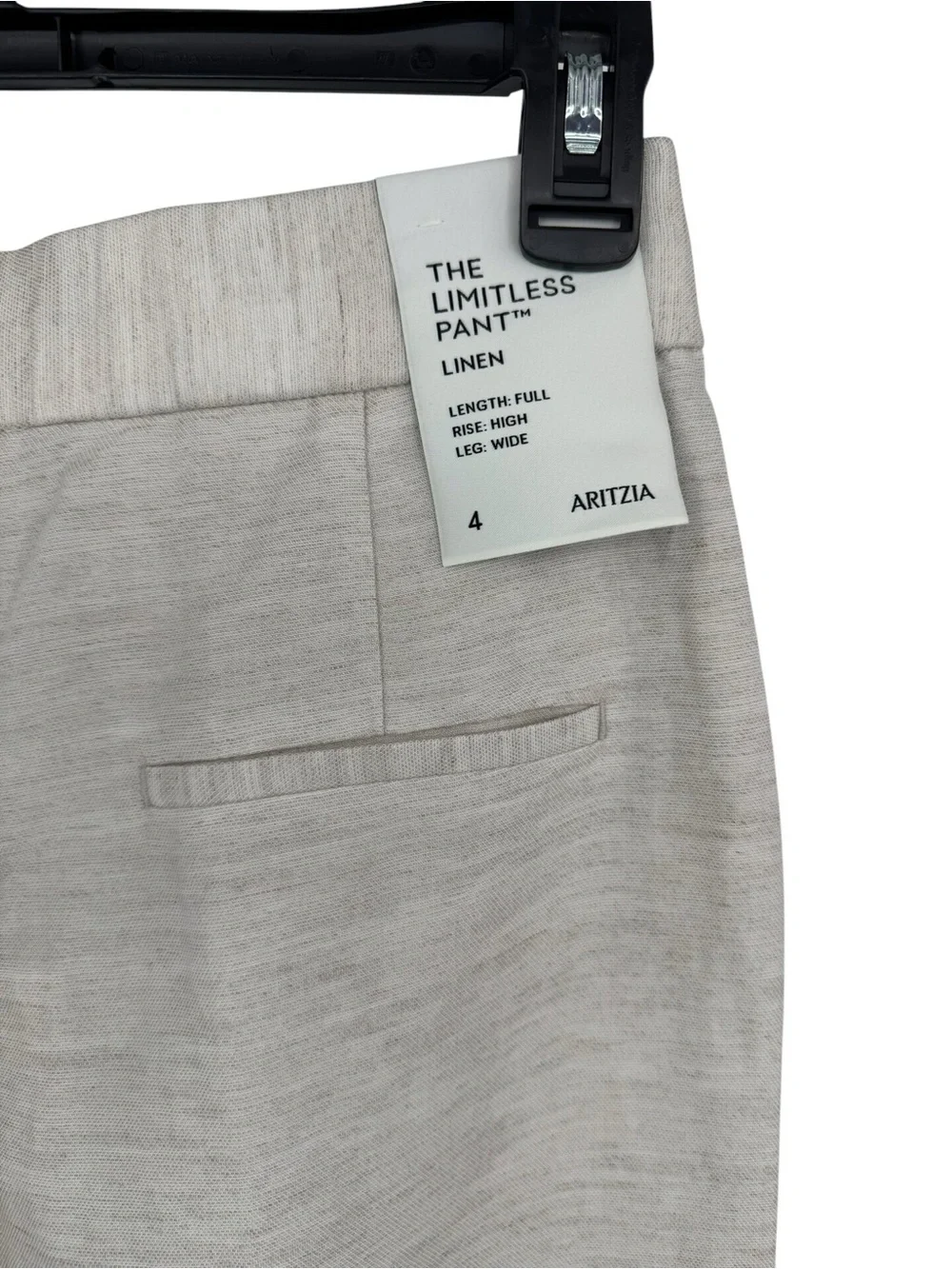Aritzia Wilfred The Limitless Pant Linen in Ecru 4